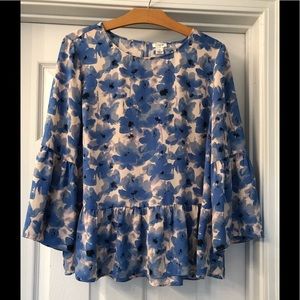 J Crew Floral Print Blouse